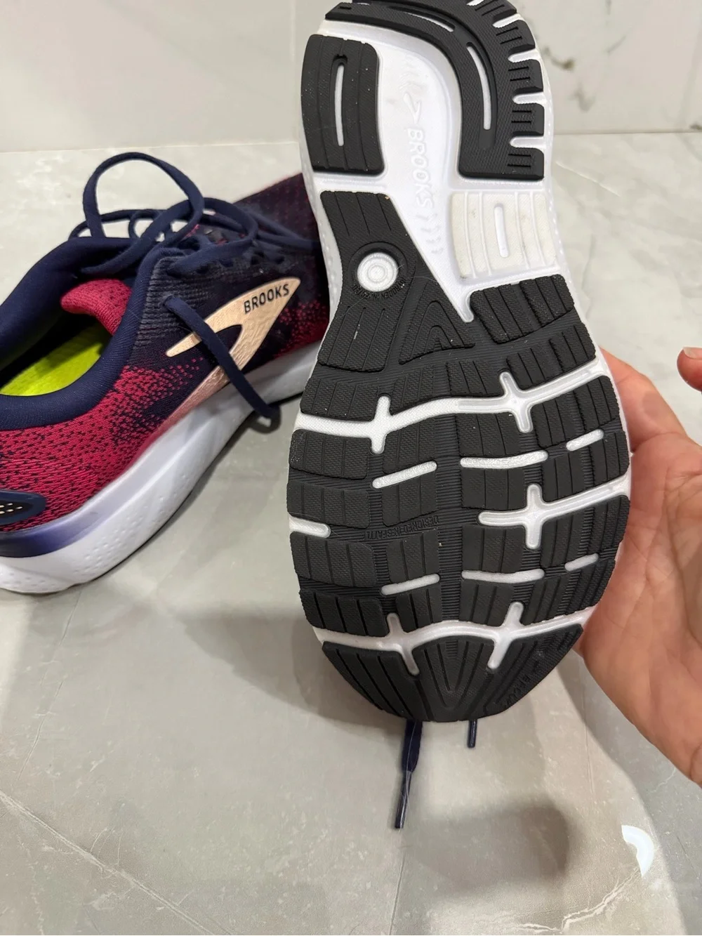 Brooks Ghost Women's Navy & Pink Running Shoes